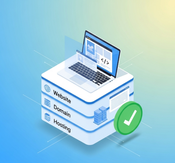 Paket All in One: Website + Domain + Hosting Siap Pakai